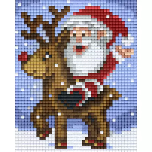 pixelhobby Kit Père Noël et Rudolph